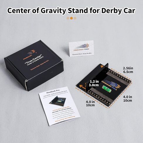 Pinedash Pro Pinewood Car Center of Gravity Stand | Professional COG Accurately & Easily Measure Derby Car Tool -1/16" Increments, Acrylic | Essential Pinewood Car Weights COG Tool Speed in Saudi Arabia