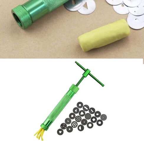 ZAWELIYO Stainless Steel Clay Extruder Tool, Food Grade, Durable, Portable, Clay Extruder Tool for Pasta, Pills, and Chocolate Modeling in Saudi Arabia