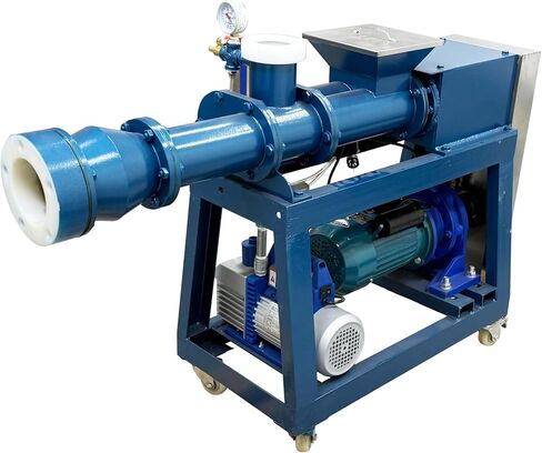 Banfluxion 220V Vacuum Pug Mill – Industrial 3.94-Inch Outlet, Stainless Steel Dual-Shaft Clay Mixer & Extruder, 2.75KW Motor, 440-880 lbs/h for Studio & Production in Kuwait