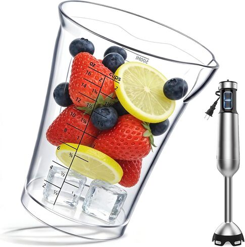 Blender Measuring Cup, 16 oz, Immersion Blender Cup, 16 Ounce (500ml), Compatible with Cuisinart Hand Blender CSB 79, CSB-79MC CSB 79MC CSB 79, for Sauce Smoothies Egg Mixture Etc. in Kuwait