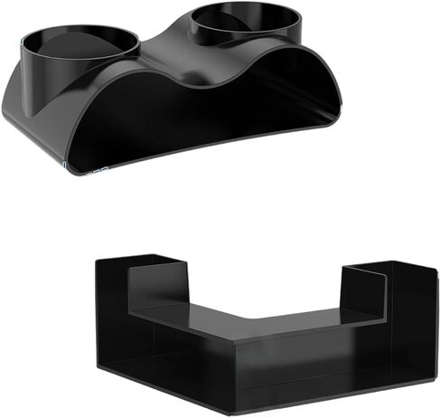 2-Pack Aquarium Underground Tunnel, Black, Fish Tank Landscape, Fish and Shrimp Hiding in The cave, Aquarium Landscape in Kuwait