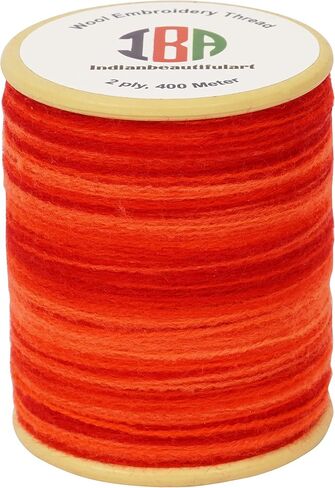 All Purpose Woolen Thread Red Color Friendship Bracelets Floss Embroidery Sewing Thread Lightweight Weaving Crochet Thread Pack of 1 in Saudi Arabia