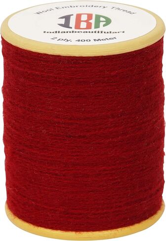 All Purpose Woolen Thread Red Color Friendship Bracelets Floss Embroidery Sewing Thread Lightweight Weaving Crochet Thread Pack of 1 in Saudi Arabia