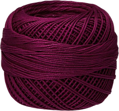 Handy Hands Lizbeth Egyptian Cotton Crochet Thread, Tatting Thread, and Knitting Thread Lace Size 10 (25 Grams 122 Yards) – HH10644, Boysenberry Dark in Saudi Arabia
