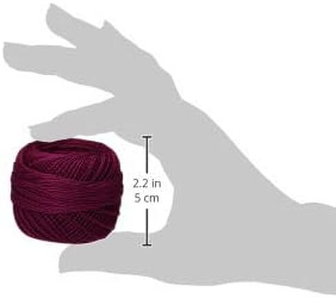 Handy Hands Lizbeth Egyptian Cotton Crochet Thread, Tatting Thread, and Knitting Thread Lace Size 10 (25 Grams 122 Yards) – HH10644, Boysenberry Dark in Saudi Arabia