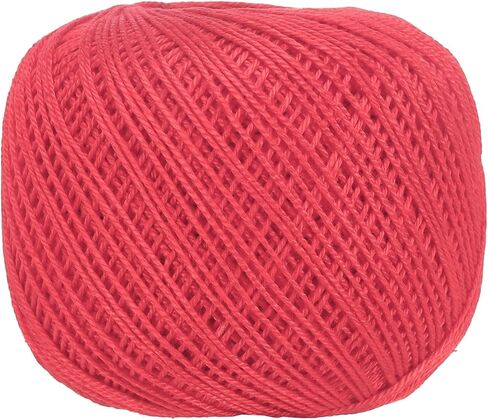 MECCANIXITY Crochet Thread Pearl Cotton Size 3 Pure Pink 164 Yards for Crocheting Tatting Knitting Embroidery Sewing in Saudi Arabia
