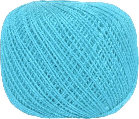 MECCANIXITY Crochet Thread Pearl Cotton Size 3 Pure Pink 164 Yards for Crocheting Tatting Knitting Embroidery Sewing in Saudi Arabia