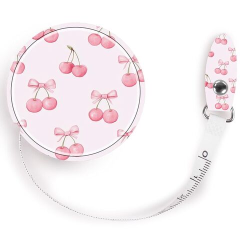 Retractable Mini Tape Measure, Auto-Retract, Premium Leather Tape Measure, Dual-Sided Ruler, Ideal for Fabric Cutting, Body Measurements, and Handicrafts (Red Fox) in Saudi Arabia