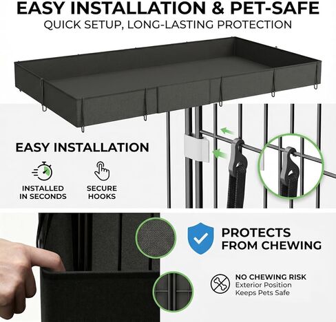 Guinea Pig Cage Liner, Open Door Waterproof Liner for C&C Rabbit Cage, Easy to Install, Tarp Bottom Waterproof, Not Include Cage (24" X 48") in Saudi Arabia