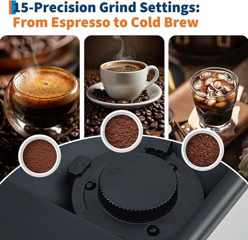 3rd-Gen Espresso Machine with Grinder & Milk Frother, Removable Brewer, Adjustable Grind & Flavor, 3-Level Coffee/Milk Volume, Detachable Milk Tank – Home Barista(Silver) in Saudi Arabia