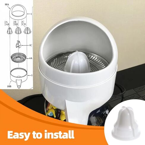 02AR رأس عصارة البرتقال وملحقاتها متوافقة مع عصارة سانكيست موديل رقم 8 ويمكن استخدامها لليمون والفواكه الأخرى بمختلف أحجامها in Kuwait