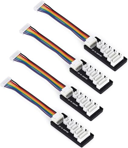 4PCS JST-XH Balance Board 2S-6S Lipo Battery Charger Adapter | Multi-Port Expansion Board for RC Car Drone Boat | Extend 2S 3S 4S 5S 6S Lipo Charging Compatible with Hitec Traxxas Venom in Saudi Arabia