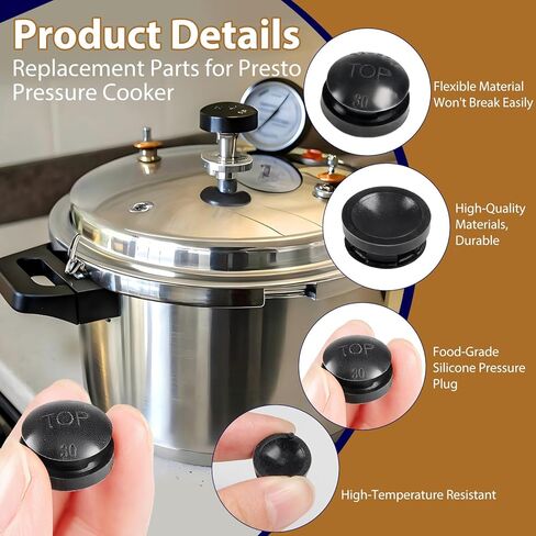 8-Pack 09915 Pressure Cooker Overpressure Plug for Presto, Replaces Pressure Cooker Parts & Accessories in Saudi Arabia