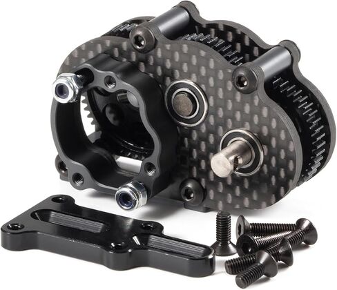 Carbon Fiber Overdrive Transmission Ultralight and Compact OD-3 Gearbox for AR44 Capra Axle LCG Comp Rigs 1/10 RC Rock Crawler(OD3 Transmission) in Saudi Arabia