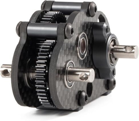 Carbon Fiber Overdrive Transmission Ultralight and Compact OD-3 Gearbox for AR44 Capra Axle LCG Comp Rigs 1/10 RC Rock Crawler(OD3 Transmission) in Saudi Arabia