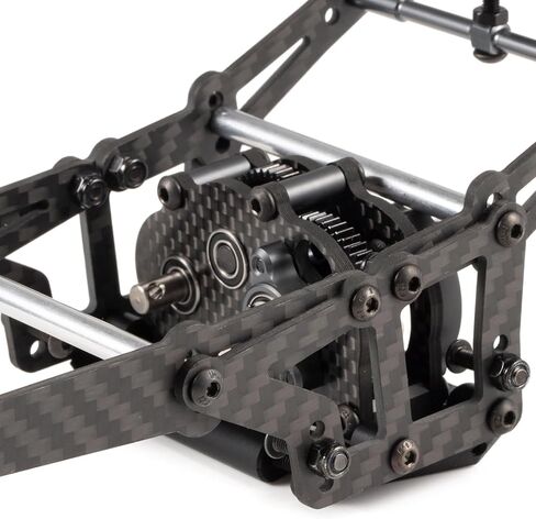 Carbon Fiber Overdrive Transmission Ultralight and Compact OD-3 Gearbox for AR44 Capra Axle LCG Comp Rigs 1/10 RC Rock Crawler(OD3 Transmission) in Saudi Arabia