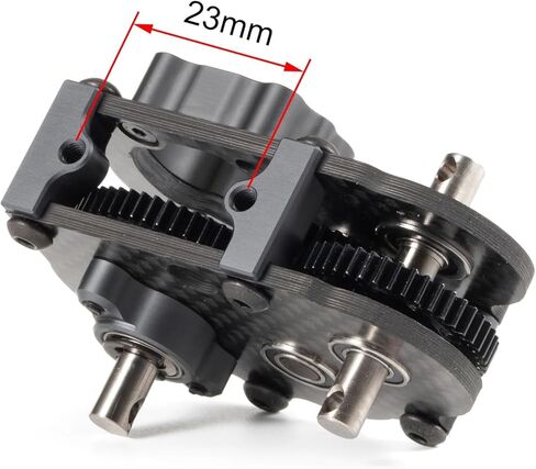 Carbon Fiber Overdrive Transmission Ultralight and Compact OD-3 Gearbox for AR44 Capra Axle LCG Comp Rigs 1/10 RC Rock Crawler(OD3 Transmission) in Saudi Arabia