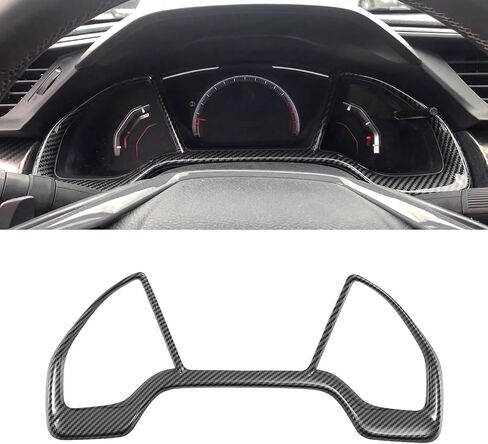 Carbon Fiber Armrest Panel Protector Cover Compatible with Honda Civic 10th Gen 2016-2021, Inner Door Side Armrest Trim Interior Accessories in Saudi Arabia