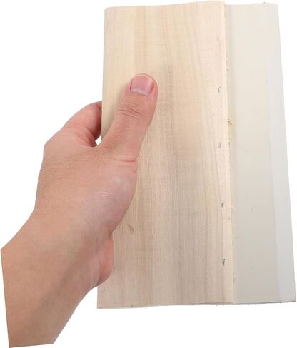 Lurrose Wooden Handle Screen Printing Squeegee Rubber Ink Scraper Shirt Tote Bag Poster Screen Abrasion Resistant Manual Printing Tool in Saudi Arabia