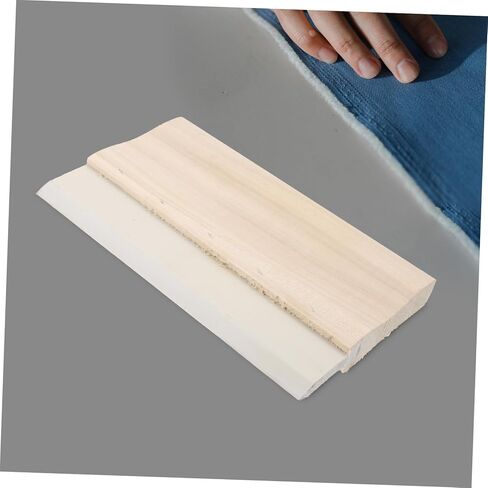 Lurrose Wooden Handle Screen Printing Squeegee Rubber Ink Scraper Shirt Tote Bag Poster Screen Abrasion Resistant Manual Printing Tool in Saudi Arabia