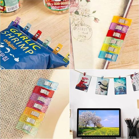 50 High-Quality Plastic Clips, Sewing Accessories, for Sewing, Quilting Supplies, and Craft Tools, Sewing Clamps (50PC-Colorful) in Saudi Arabia