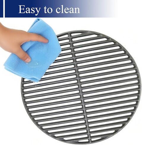 Shengyongh CC69991 (1-Pack) 18 Inch Cast Iron Cooking Grate for Kamado Joe KJ-HCICG Classic Joe KJ-23RHC Classic II KJ23NRHCI Classic III Stand-Alone Classic, Vision Grill VGKSS-CC2, B-11N1A1-Y2A in Saudi Arabia