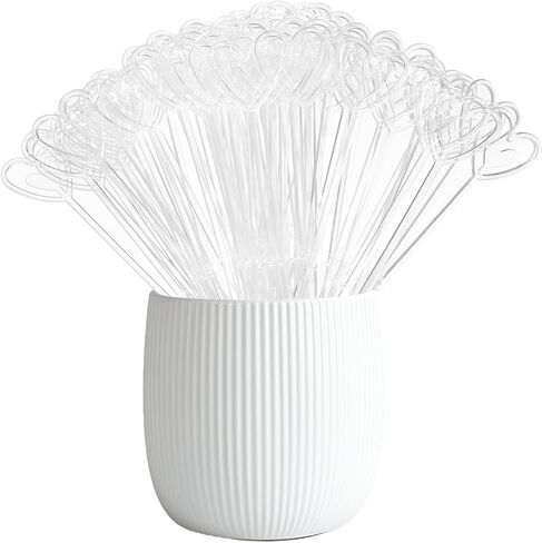 50 Pcs 9 Inch Floral Pick Card Holders - Red Heart Plastic Flower Card Holder Clips for Floral Bouquet Arrangement Wedding Valentines Party,Wedding, Birthday Parties, Events Decorations (Pink) in Kuwait