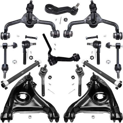 Detroit Axle - Front End 14pc Stementik Kit for 1998-2002 Mercury Grand Marquis Lincoln Town Car Crown Victoria ، Control Arms w/ball tie tie rols sway bars sleeves pitman abler armel armel in Saudi Arabia