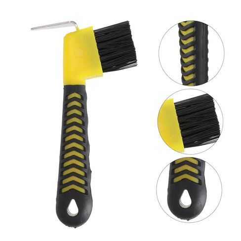 VANZACK 2pcs Horse Hoof Cleaning Brush Set Professional Hoof Pick with Plastic Handle Equestrian Tool for Grooming and Horseshoe Care Random Color in Saudi Arabia
