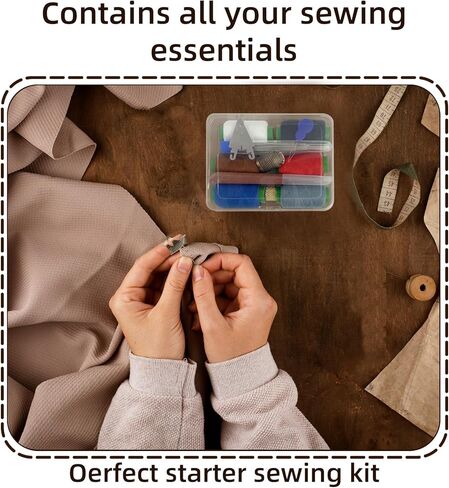 HaBuVoi Steel Needles for Hand Sewing,Big Eye Steel Needle Set,39 Pc Set -Transparent Box,25 Hand Sewing Needles,6 Colors Thread,3 Threading Needle,Suture Remover,Daily Repair & DIY Craft in Kuwait