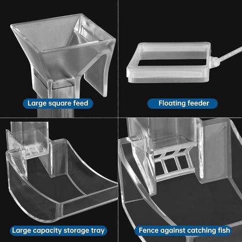 Shrimp Feeding Tube and Dish Set,Aquarium Fish Feeder Tube Kit,Clear Shrimp Feeder Fish Tank Feeding Supplies with Feeding Ring Cleaning Brush for Fish Tank Aquarium Feeding Dish in Saudi Arabia