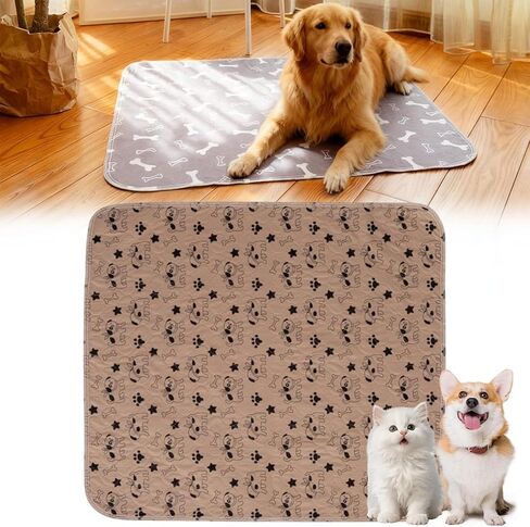 Puppy Pads with pheromones, 2026 Upgraded Washable Puppy Pads for Dogs & Cats, Pee Pad - Leak & Odor Waterproof, Non-Slip Base, Easy to Clean & Reusable (Grey, M: 27.6" × 31.5") in Kuwait