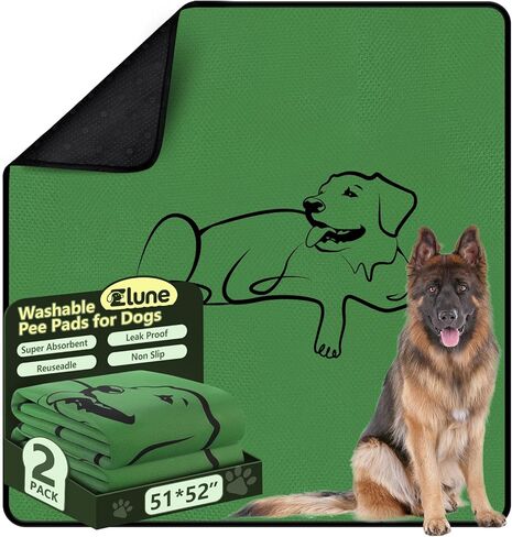 2 Pack Washable Pee Pads for Dogs 18"x24", Reusable Training Puppypads Absorbency Non-Slip & Leak-Proof for Pet Whelping Box Playpen Crate Sofa Bed Floors (Gray) in Kuwait