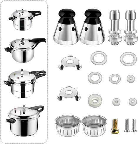 2PCS Universal Pressure Cooker Relief Jigger Valve with Exhaust Rod, Safe and Anti-blocking, Regulator Weight Pressure Control 80KPA in Saudi Arabia