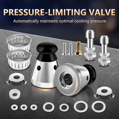 2PCS Universal Pressure Cooker Relief Jigger Valve with Exhaust Rod, Safe and Anti-blocking, Regulator Weight Pressure Control 80KPA in Saudi Arabia