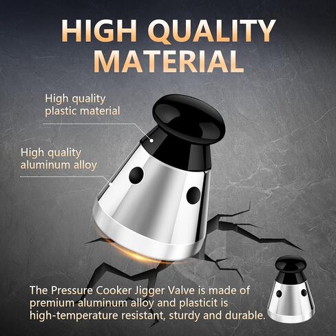 2PCS Universal Pressure Cooker Relief Jigger Valve with Exhaust Rod, Safe and Anti-blocking, Regulator Weight Pressure Control 80KPA in Saudi Arabia