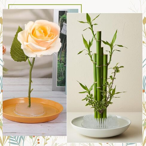 Kifmurase 30PCS Plastic Flower Frog Pin Holder, 2.76" Round Japanese Floral Pin Kenzan with Sucker Base for Arrangements Vase, Flower Arranger Holder Pins Frog for Wedding, Party Home Plant Decoration in Kuwait