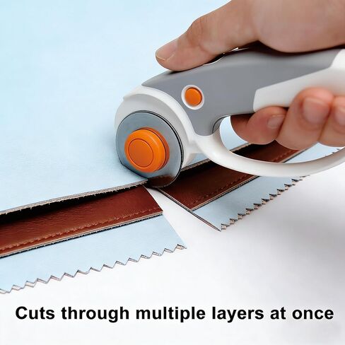 10 Pack 45mm Rotary Cutter Blades – for Fiskars Blade Replacement, Compatible with Fiskars Rotary Cutters, Sharp Rotary Cutter Blade for Quilting/Sewing/Arts Crafts (SKS-7 Grey) in Saudi Arabia
