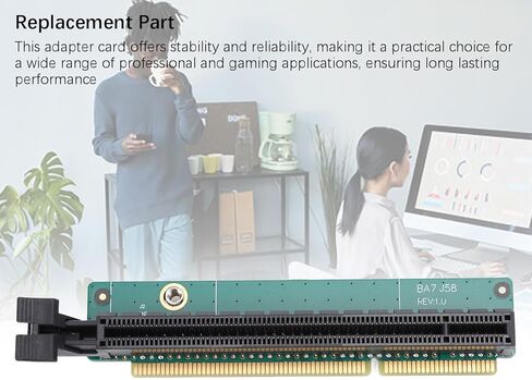 بطاقة Riser PCI E 16X، استبدال بطاقة محول الشبكة 5C50W00877، لـ P340 P350 M90Q P620 P1000 (مع لوحة خلفية) in Kuwait