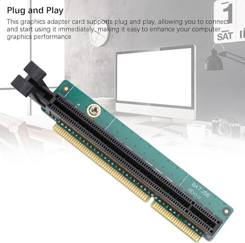 بطاقة Riser PCI E 16X، استبدال بطاقة محول الشبكة 5C50W00877، لـ P340 P350 M90Q P620 P1000 (مع لوحة خلفية) in Kuwait
