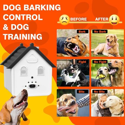 Anti Barking Device for Dogs, Ultrasonic Dog Bark Deterrent Devices Safe for Dogs, Dog Barking Control Devices Up to 50 Ft Range Dog Training & Behavior Aids, Anti Barking Device for Dogs Indoor in Kuwait