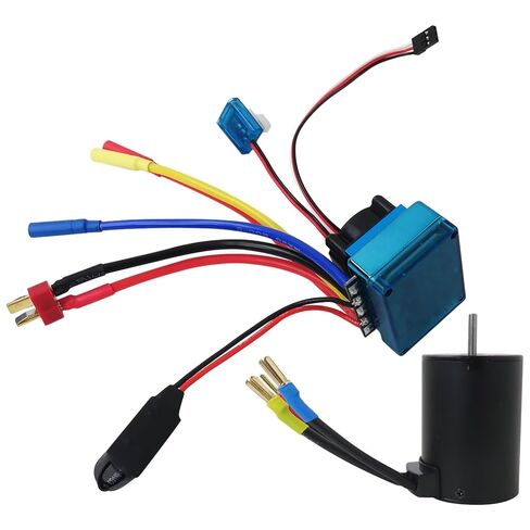 3650 3900KV Brushless Motor Fit for RC Car Power System Combo with 120A Speed Controller in Saudi Arabia