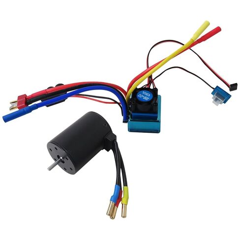 3650 3900KV Brushless Motor Fit for RC Car Power System Combo with 120A Speed Controller in Saudi Arabia