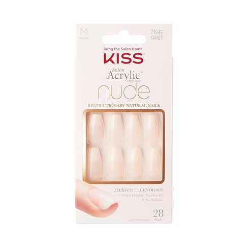 Kiss Salon Acrylic Nude Nails, KAN03, 28 Count in Saudi Arabia