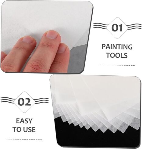 HAPINARY 60 Sheets Artist Wet Palette Paper Set Reusable Paint Mixing Paper for Acrylics Watercolors for Art Supplies in Saudi Arabia