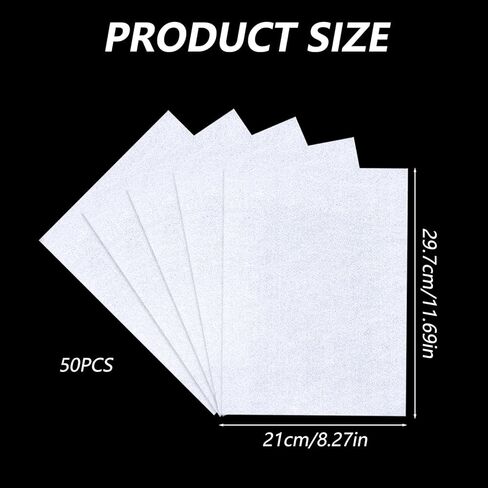 50 Sheets A4 Mulberry Paper for Decoupage, 8.3 x 11.7 Natural Fiber Rice Papers Art Tissue, Washi Paper for Writing Painting Decorative Card Making Wrapping in Saudi Arabia
