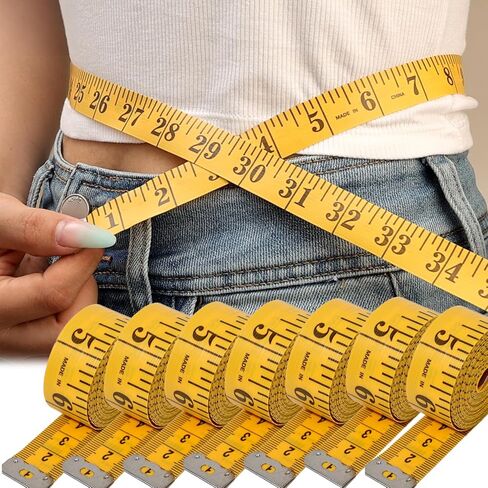 3m/1Roll Double Scale Soft Leather Tape Measure Yellow Measuring Fabric Tailor Tape Measure Tool DIY Sewing Crafts in Saudi Arabia