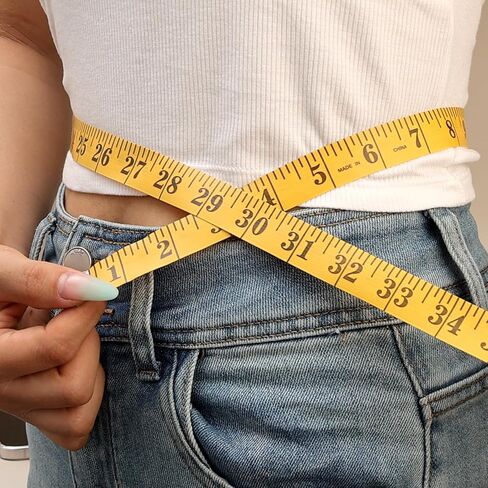 3m/1Roll Double Scale Soft Leather Tape Measure Yellow Measuring Fabric Tailor Tape Measure Tool DIY Sewing Crafts in Saudi Arabia