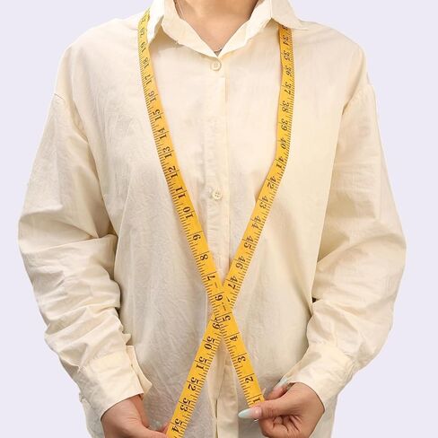 3m/1Roll Double Scale Soft Leather Tape Measure Yellow Measuring Fabric Tailor Tape Measure Tool DIY Sewing Crafts in Saudi Arabia
