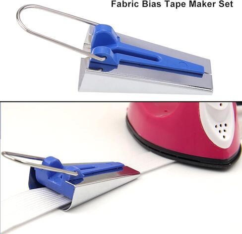 Bias Tape Maker, Fabric Tube Maker Quilting and Sewing Tools Solidly Bias Binding Tape Making Tool 6mm 9mm 12mm 18mm 25mm in Saudi Arabia